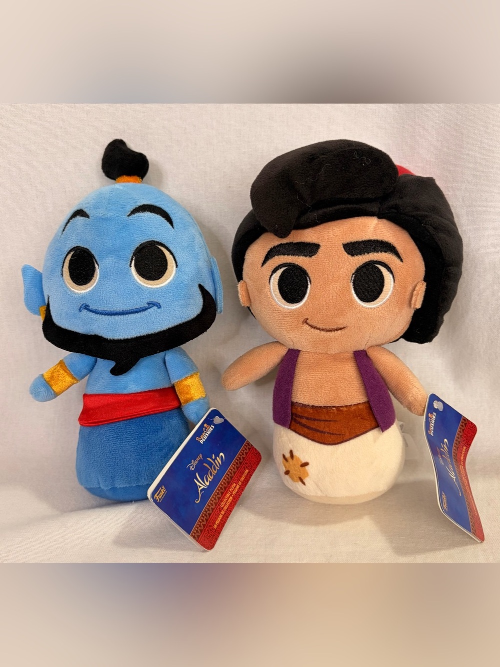 Funko Disney Aladdin Genie & Aladdin Plushies Bundle of 2 Collectible Set NWT